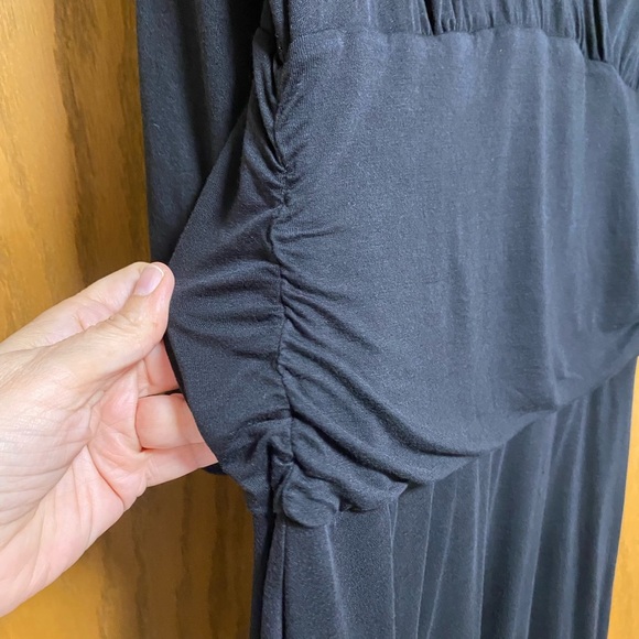 BODEN BLACK WRAP STYLE DRESS - SZ 12R - EUC - Picture 2 of 8